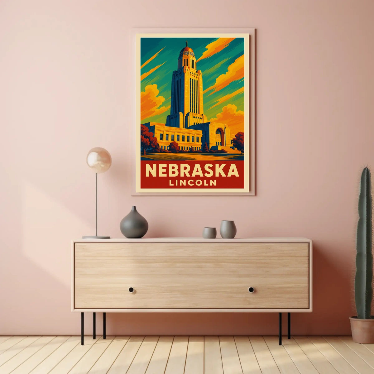 Nebraska State Capitol Poster