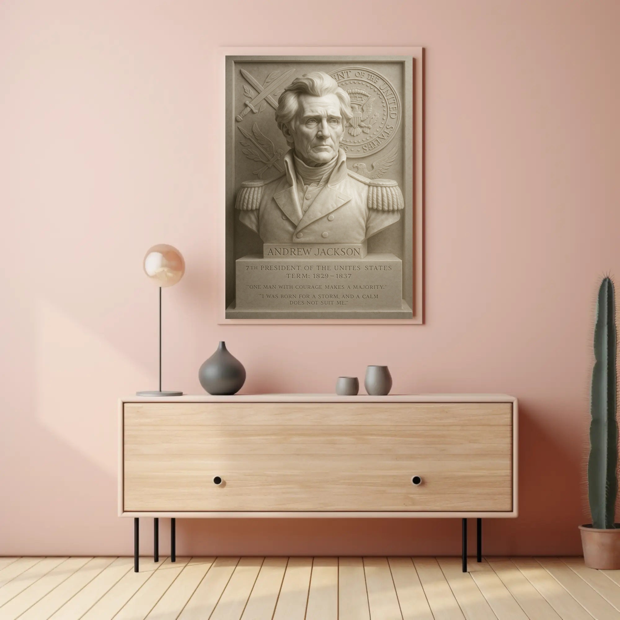 Andrew Jackson Historical Art Print - Presidential Poster