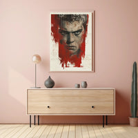 Cherry Blossom Tranquility: Coffee and Pagoda Poster PosterGoat