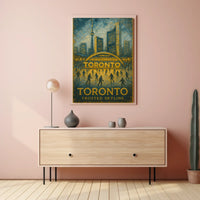 Toronto Frosted Skyline Poster