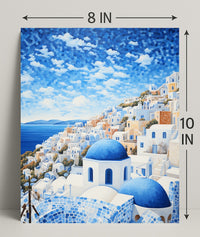 Santorini Serenity Poster