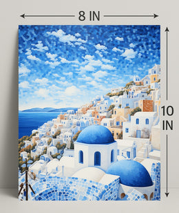 Santorini Serenity Poster