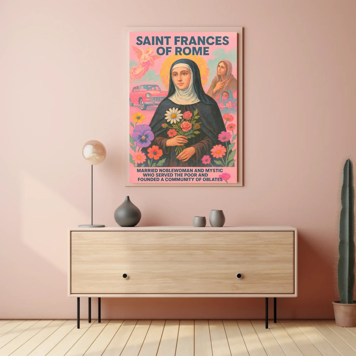 Saint Frances Of Rome Poster