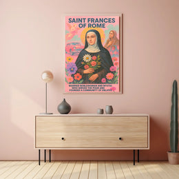 Saint Frances Of Rome Poster