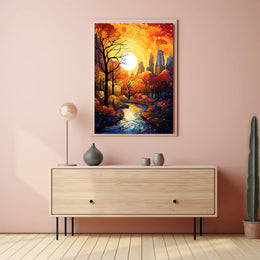 Autumnal Cityscape Poster