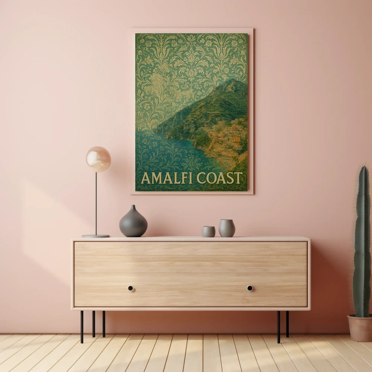 Amalfi Coast Poster Wall Art Coastal Decor For Home