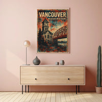 Vancouver, Washington Vintage Vintage Poster