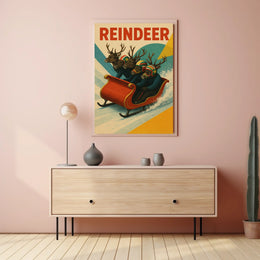 Reindeer Racing Adventure Poster