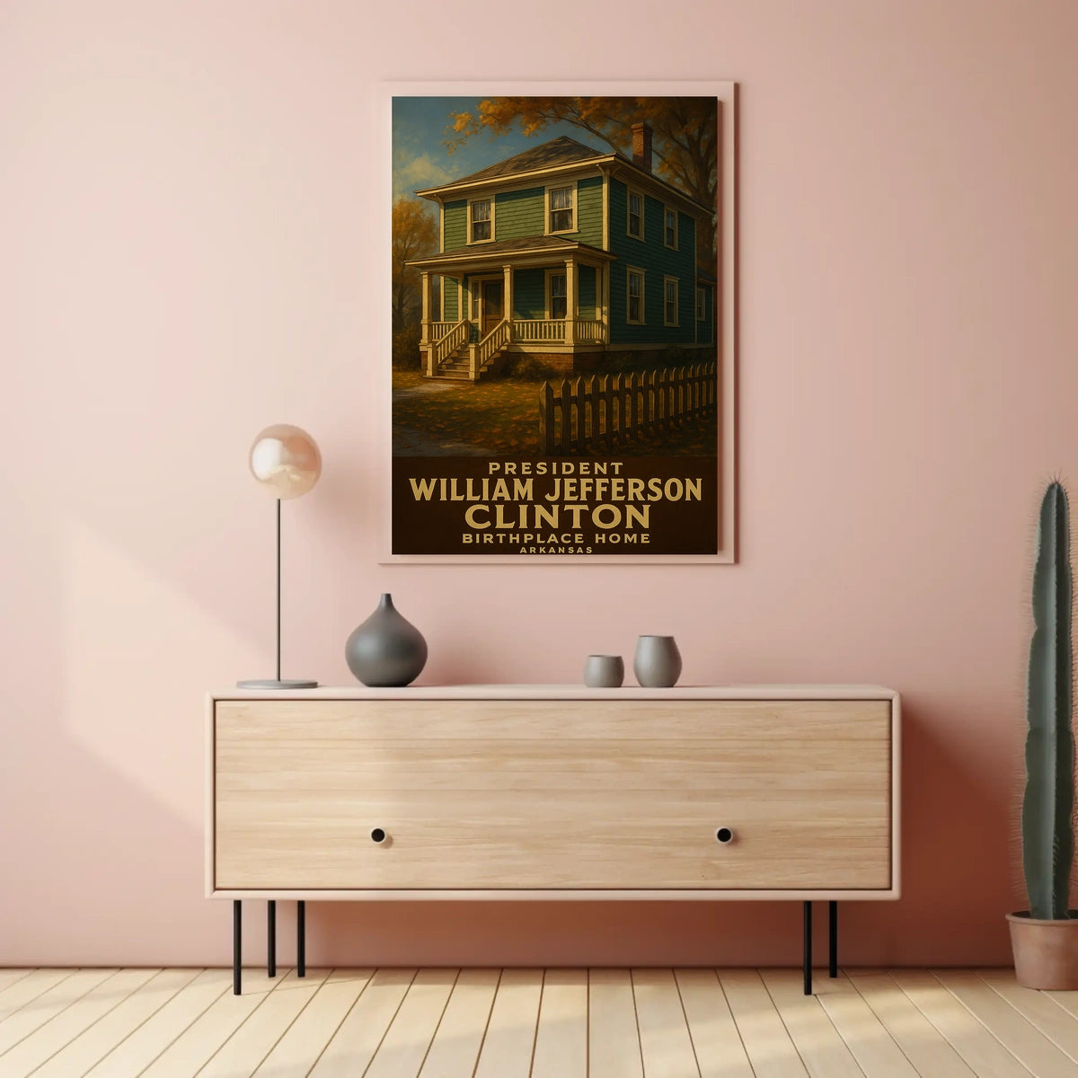 William Jefferson Clinton Birthplace Poster