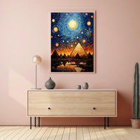 Celestial Pyramids Poster