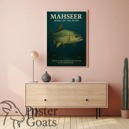 MAHSEER Fish Photorealistic Animal Poster