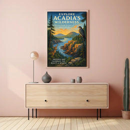 Explore Acadia's Wilderness Poster PosterGoat