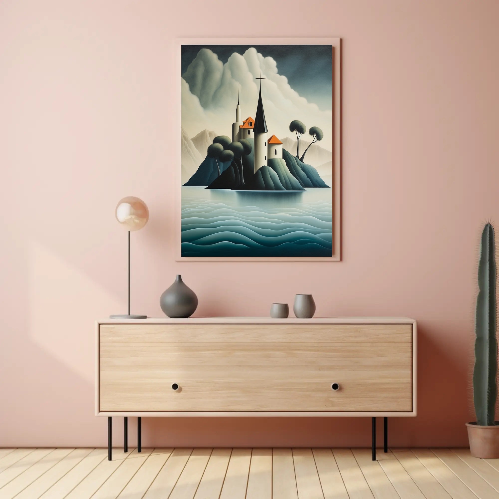 Enchanted Island Fortress Poster PosterGoat