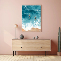 Ocean Serenity Poster Coastal Wall Art Print