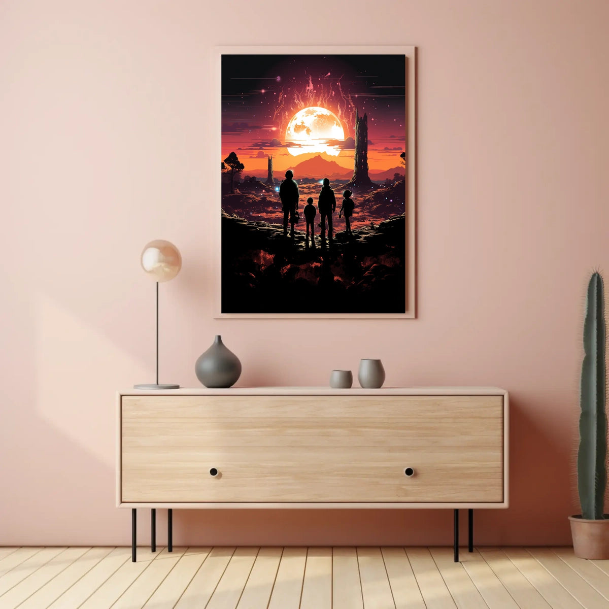 Journey to the Fiery Moon Poster