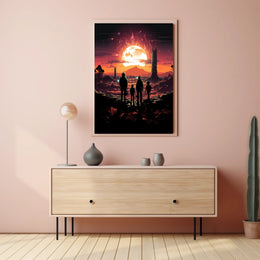 Journey to the Fiery Moon Poster