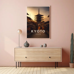 Kyoto Japan Cultural Heritage Art Poster