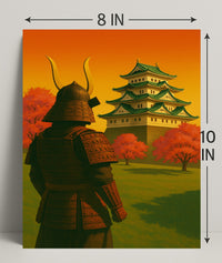 Samurai at Sunset Poster PosterGoat