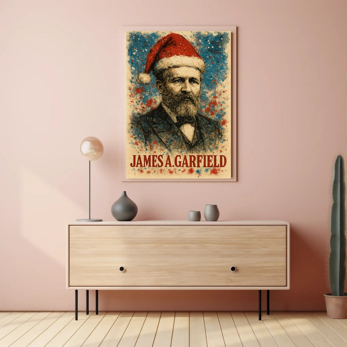 James A. Garfield 20th President of the United States Christmas SeriesPoster