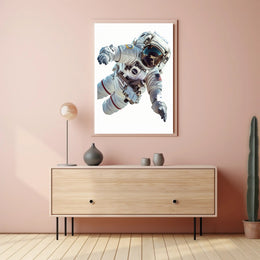 Howling Wolf Blood Moon Forest Art Poster PosterGoat