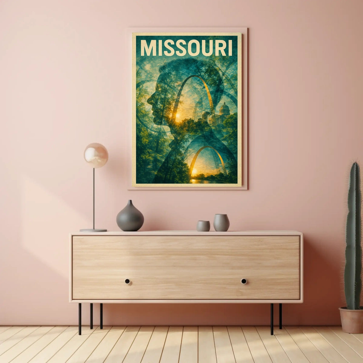Missouri Silhouette Poster