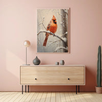 Winter Cardinal Poster