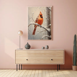 Winter Cardinal Poster