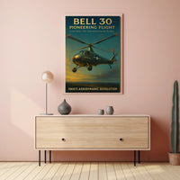 Bell 30 Pioneering Flight Poster