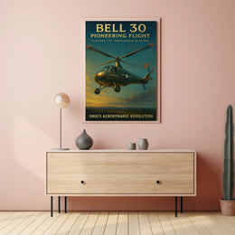 Bell 30 Pioneering Flight Poster