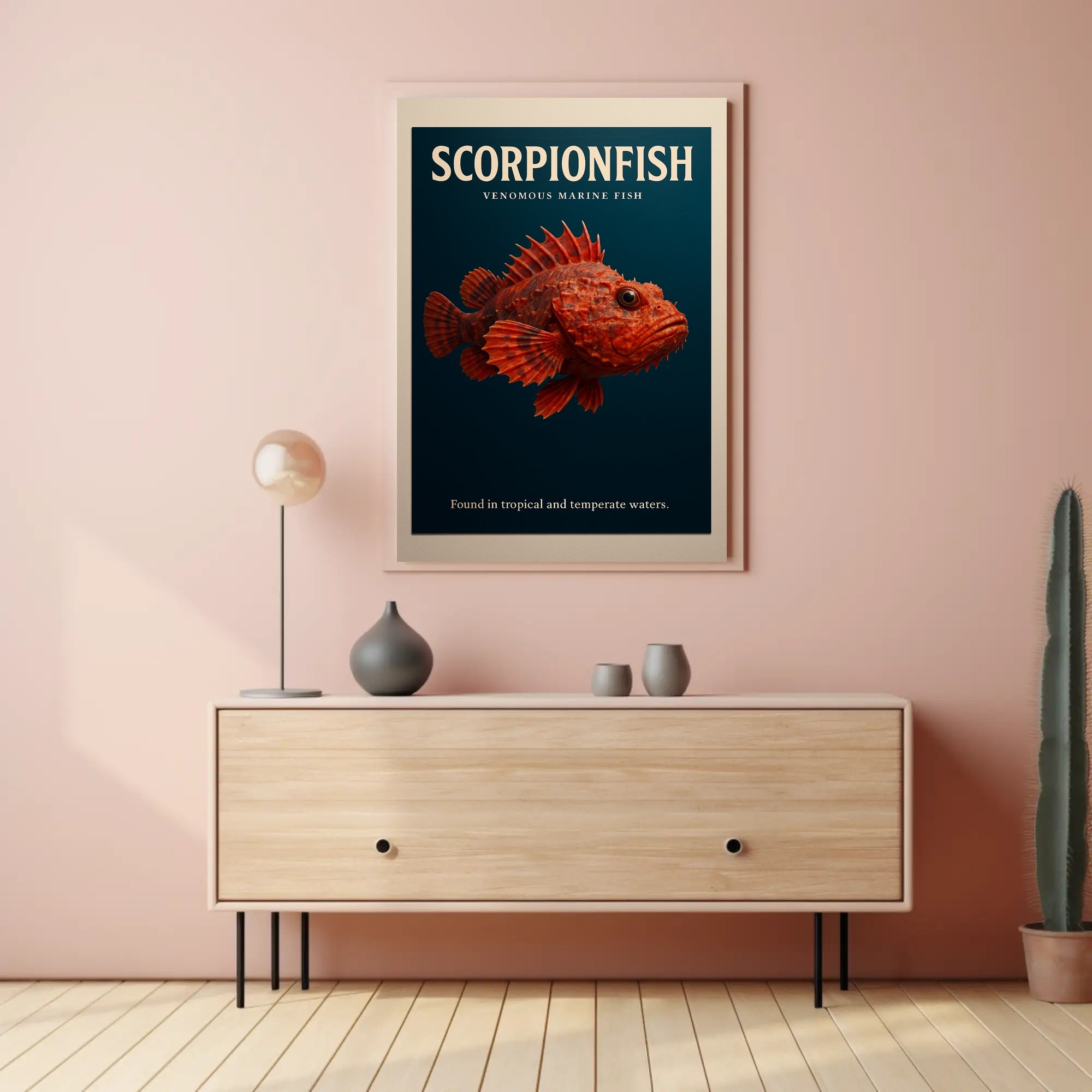 Scorpionfish Venomous Marine Fish Poster PosterGoat