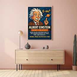 Albert Einstein Theory Of Relativity Poster