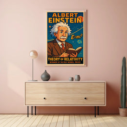 Albert Einstein Relativity Theory Vintage Scientific Educational Wall Art Decor Gallery Poster