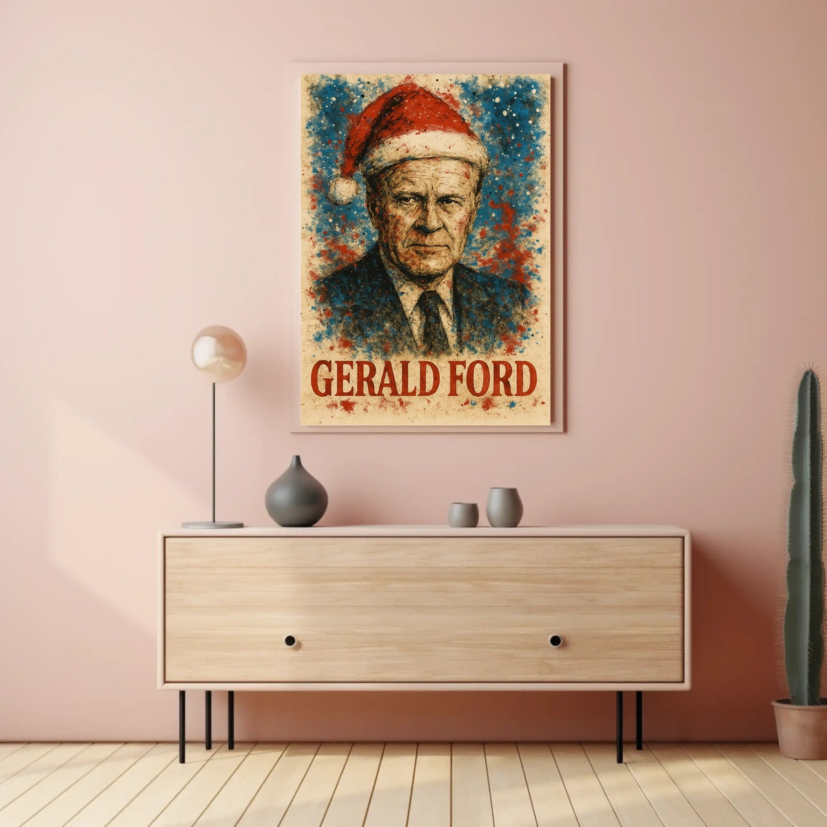 Gerald Ford 38th President of the United States Christmas SeriesPoster