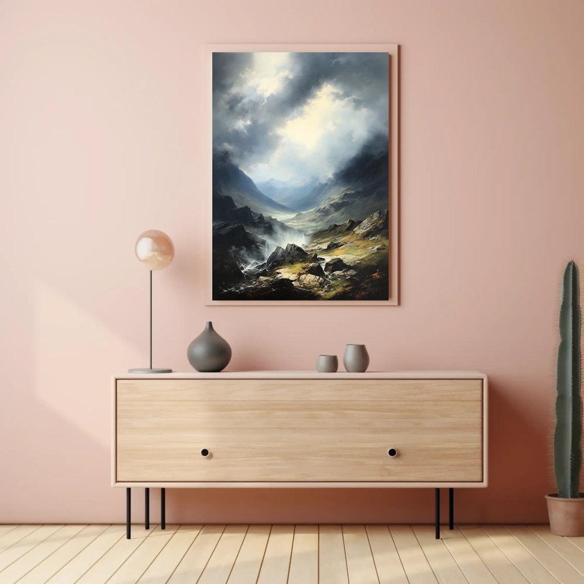 Majestic Mountain Landscape Art Print National Park Poster