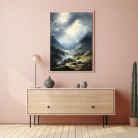 Majestic Mountain Landscape Art Print National Park Poster