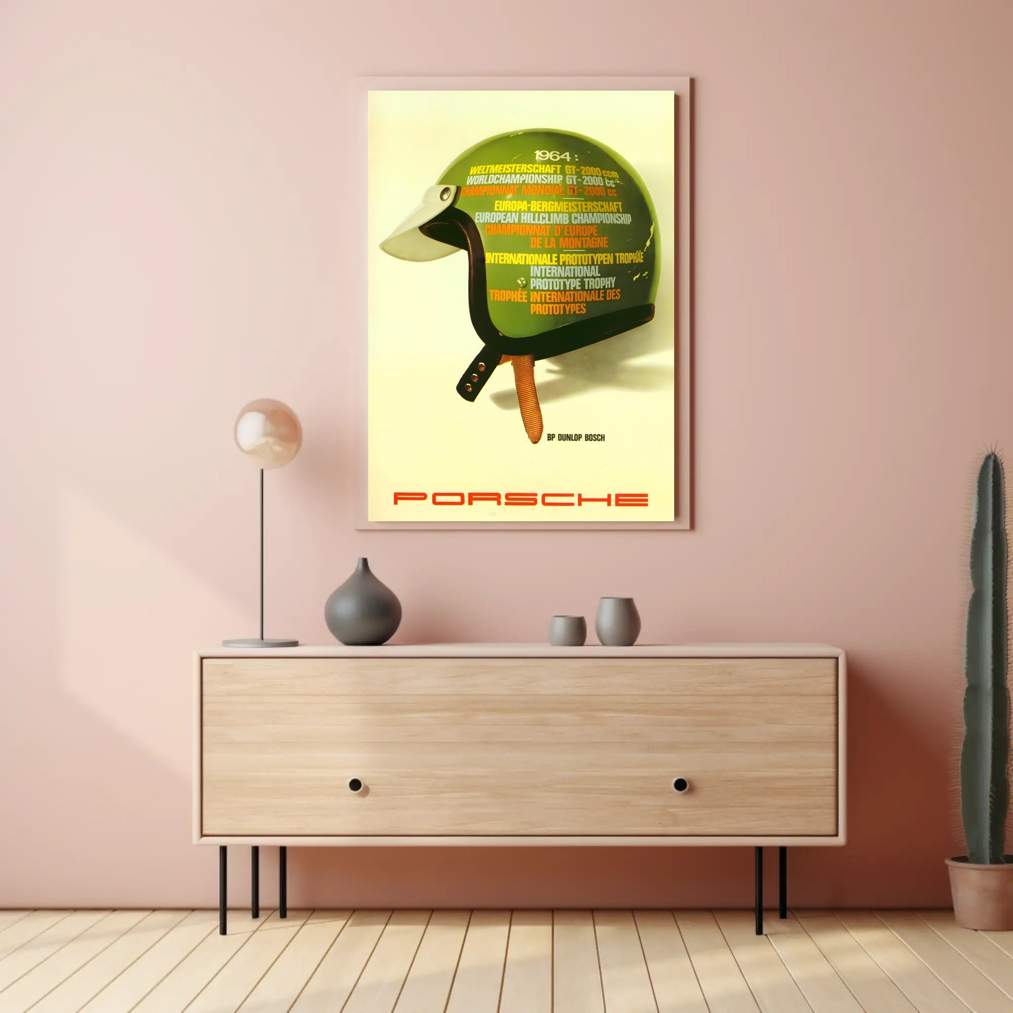 1964 Motorsport Championships Vintage Travel Art Print