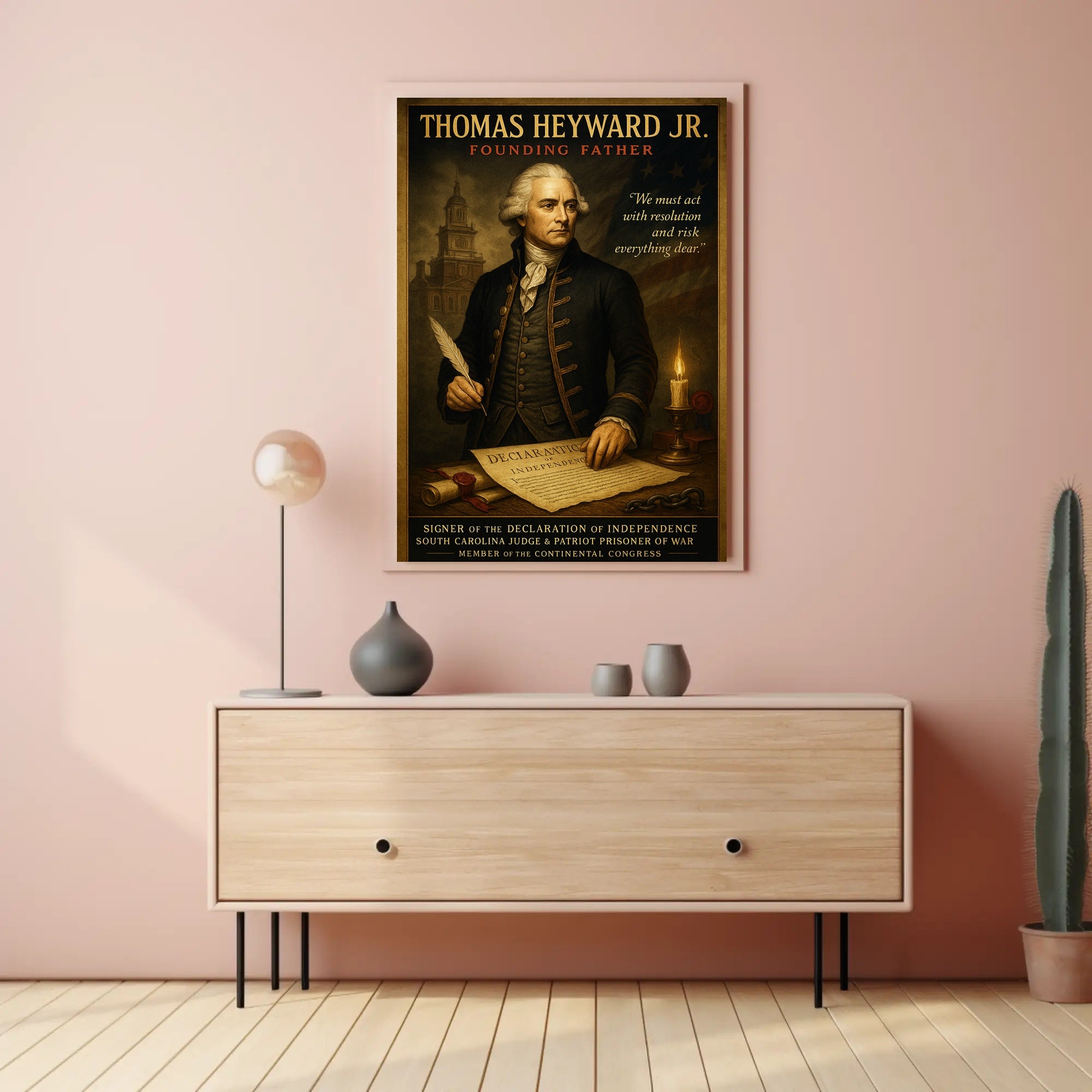 Thomas Heyward Jr. Vintage Historical Poster PosterGoat