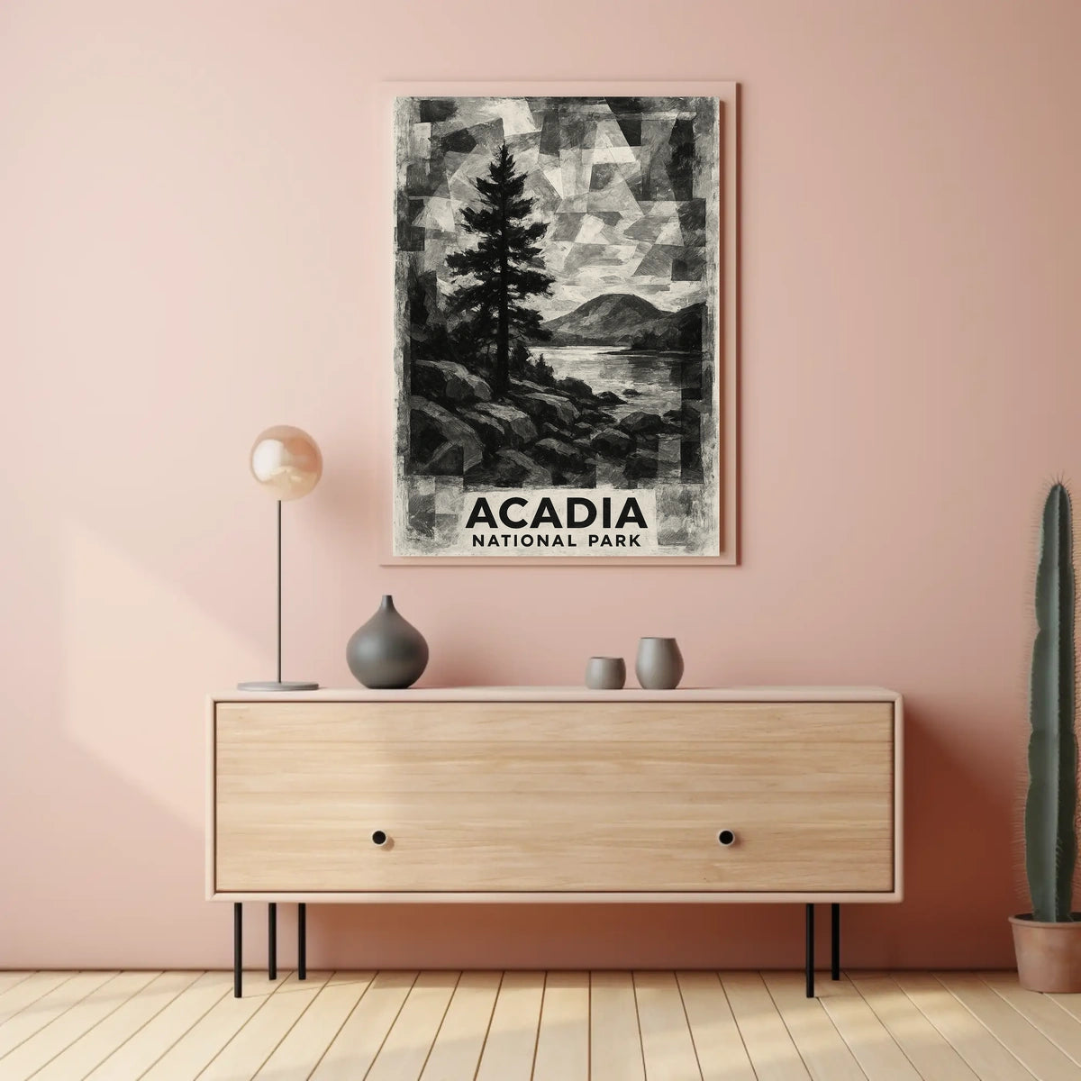 Acadia National Park Vintage Travel Lovers Poster