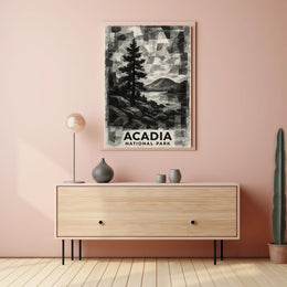 Acadia National Park Vintage Travel Lovers Poster