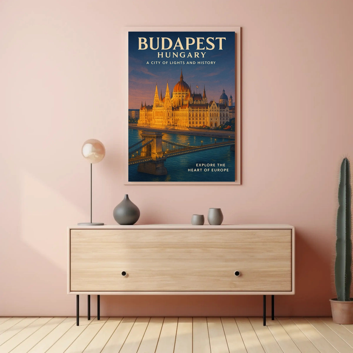 Budapest A City of Lights and History Poster