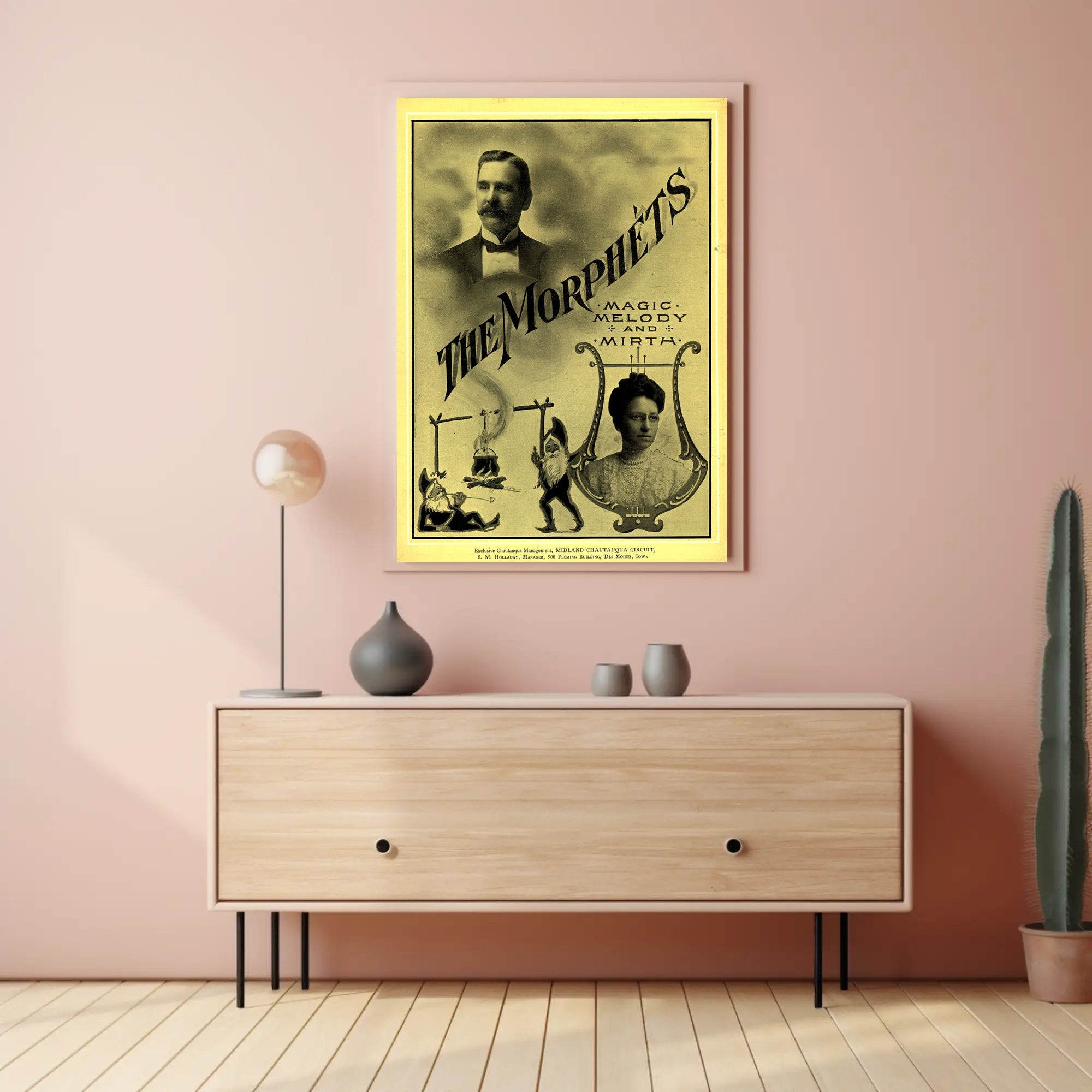 The Morphets Vintage Magic Show Cultural Poster