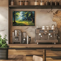 Serene Forest Impressionist Art Poster for Tranquility