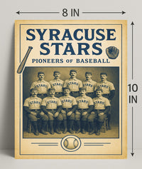 Syracuse Stars Pioneers of Baseball Poster PosterGoat