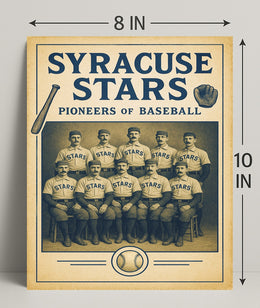 Syracuse Stars Pioneers of Baseball Poster PosterGoat