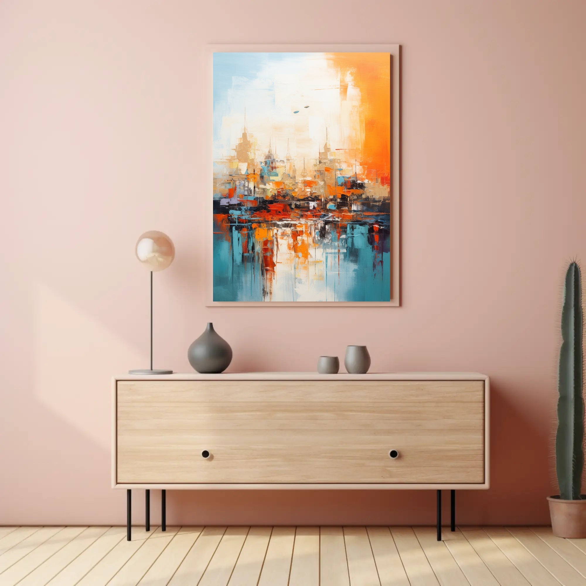 Abstract Cityscape Abstract Poster