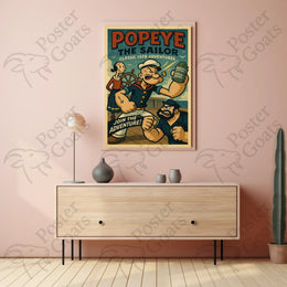 Vintage Sailor Adventure Retro Pop Culture Poster