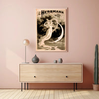 Herrmann's Magical Illusion Art Nouveau Cultural Poster