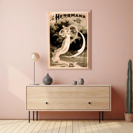 Herrmann's Magical Illusion Art Nouveau Cultural Poster