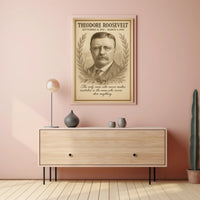 Theodore Roosevelt President Sketch Poster 1901 1909 Vintage Wall Art Print PosterGoat