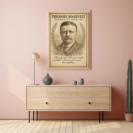 Theodore Roosevelt President Sketch Poster 1901 1909 Vintage Wall Art Print PosterGoat